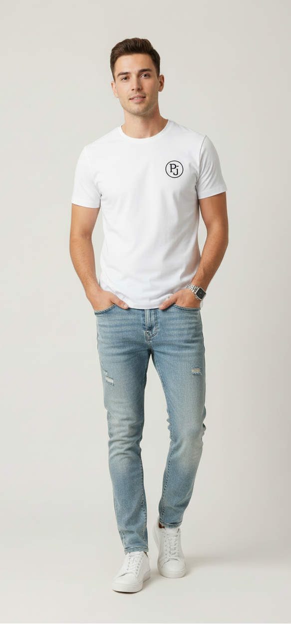 "PJ - PROYECTO" Slim Fit Tee ...