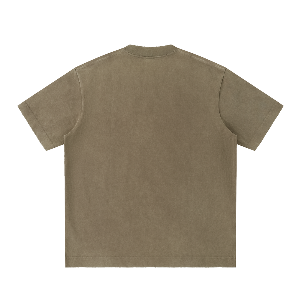 "PRJCT Signature Tee" ... Heavyweight, vintage, washed & frayed