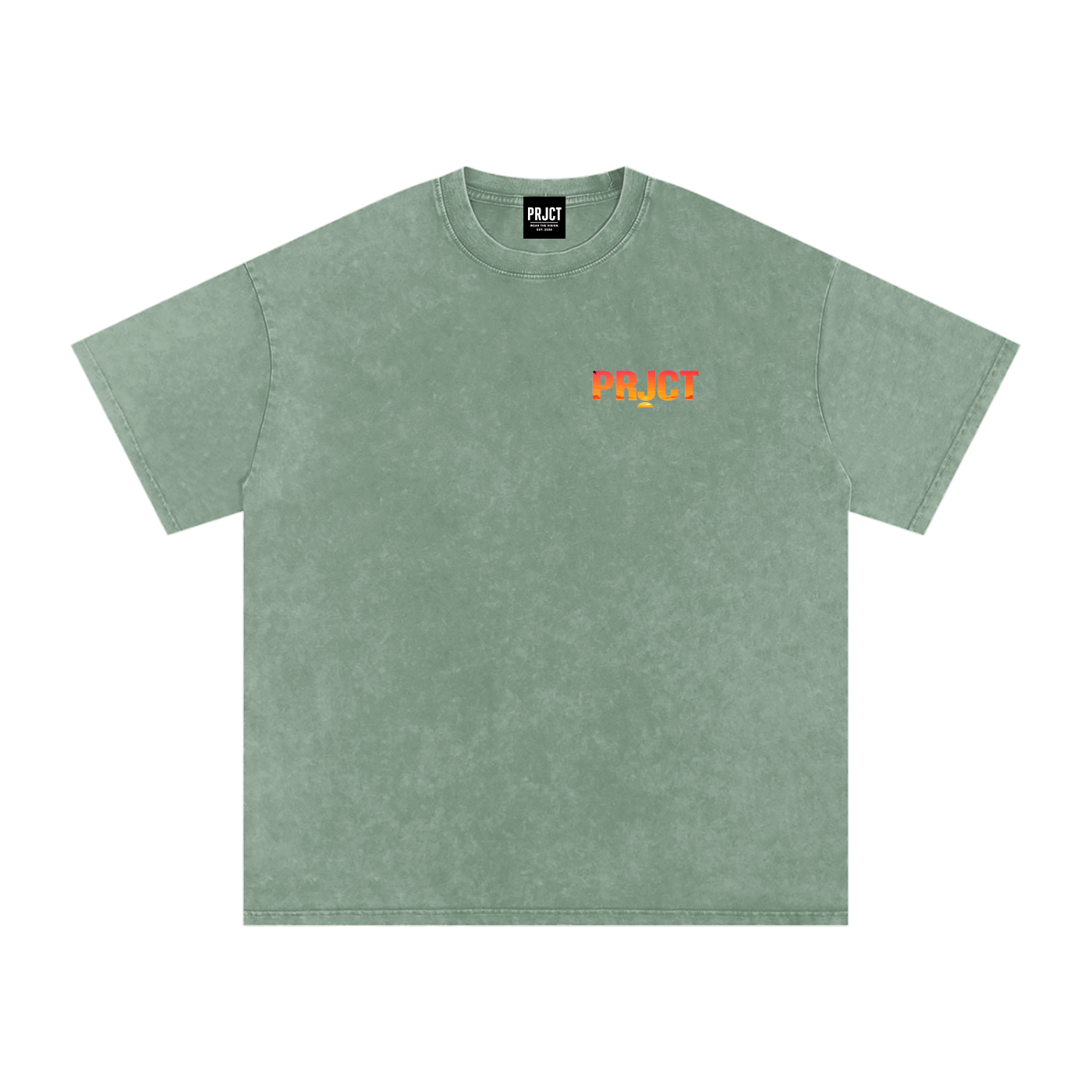 "PRJCT - Sunset Vibes - Snow Washed Oversized Tee" ...