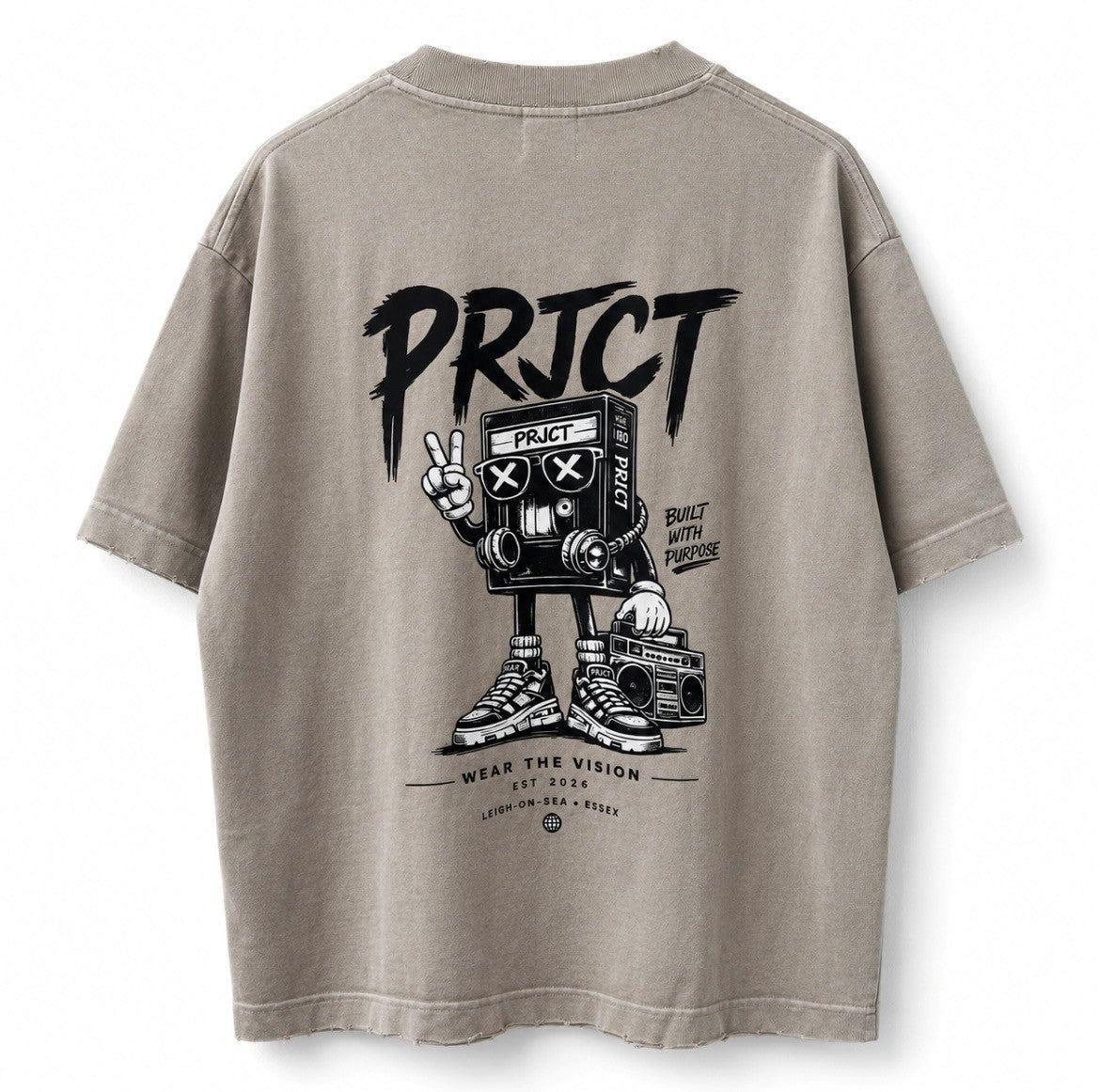 80s Beats Tee // Light Apricot