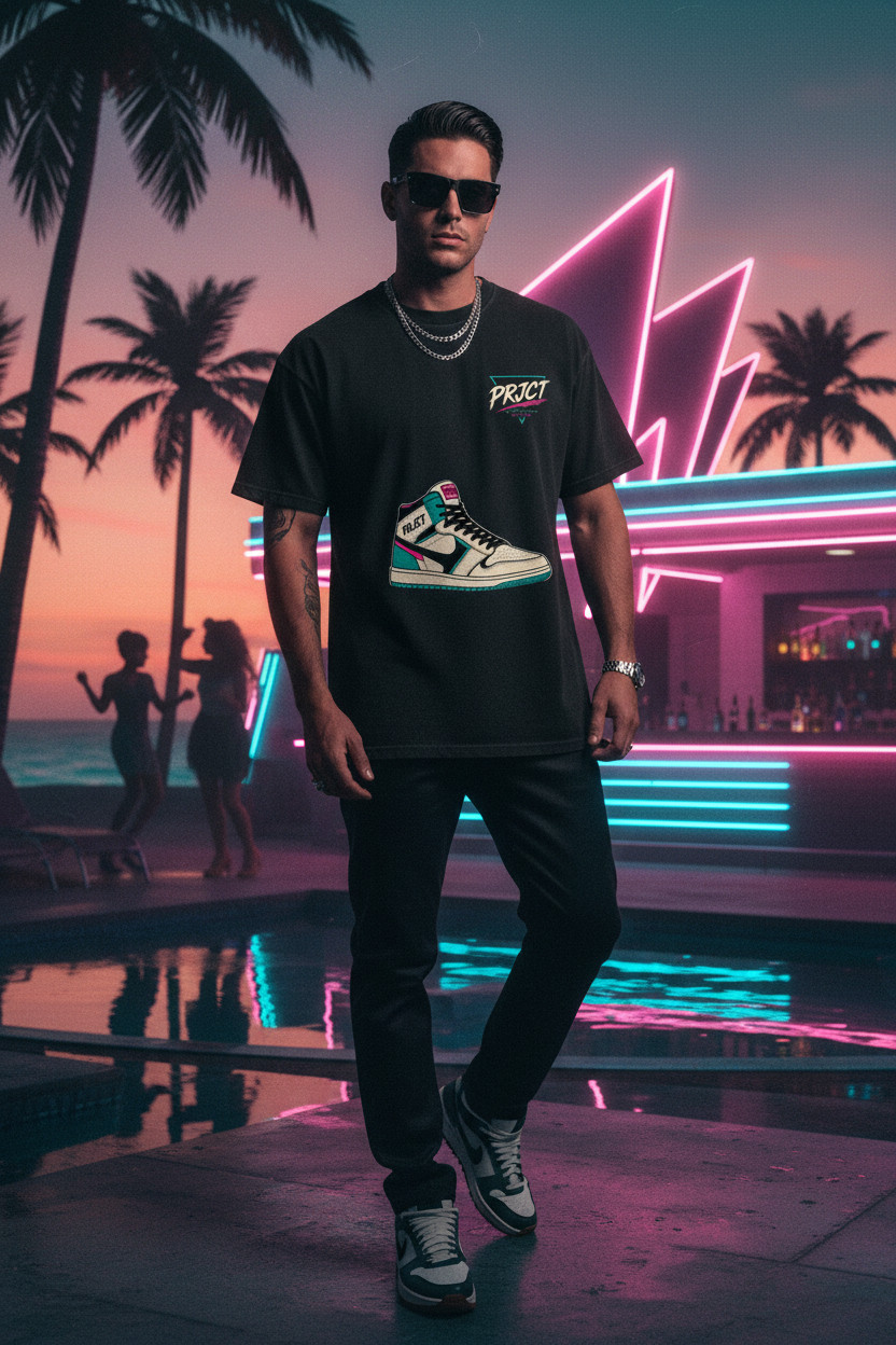 "PRJCT Retro '86 Vision" Washed Tee ...