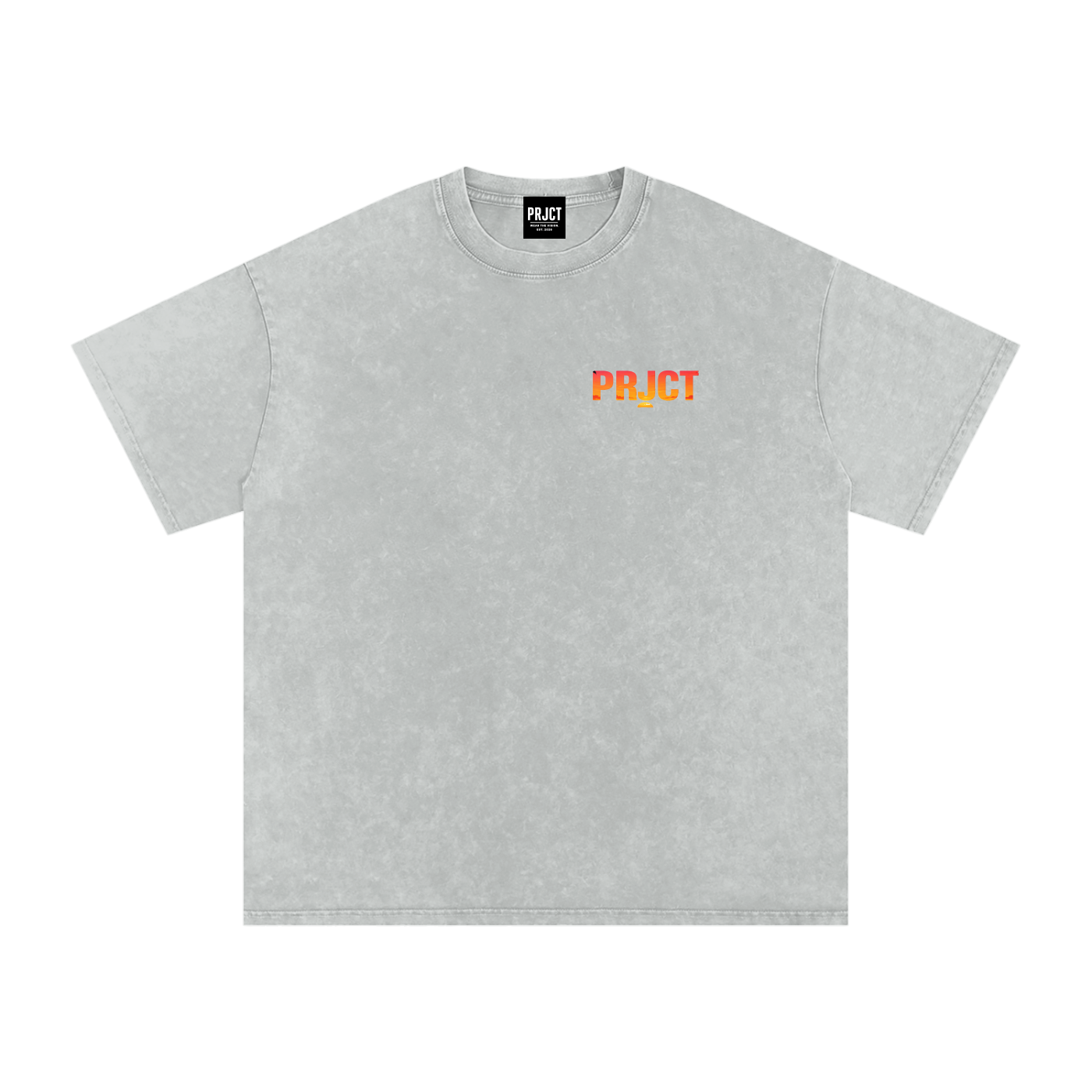 "PRJCT - Sunset Vibes - Snow Washed Oversized Tee" ...