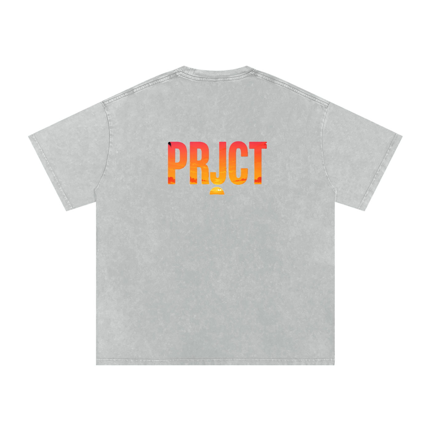 "PRJCT - Sunset Vibes - Snow Washed Oversized Tee" ...