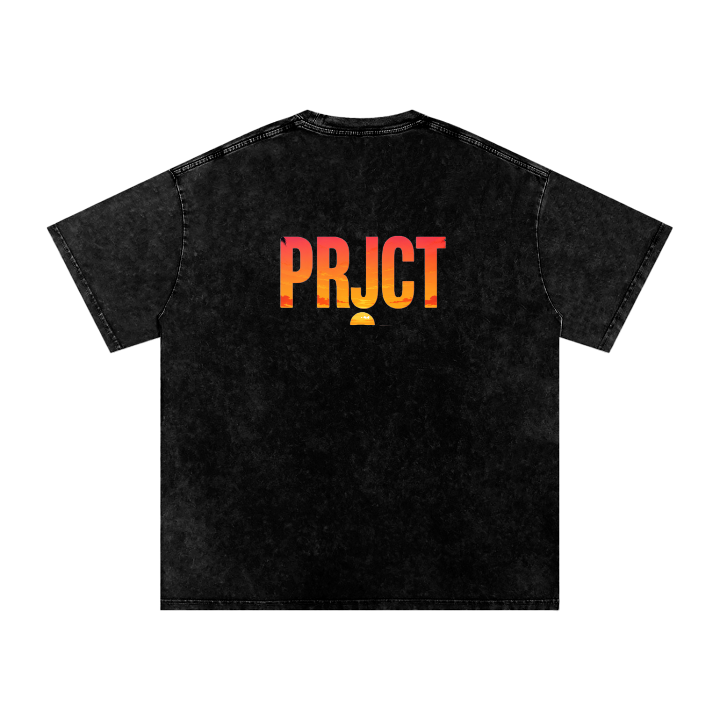 "PRJCT - Sunset Vibes - Snow Washed Oversized Tee" ...
