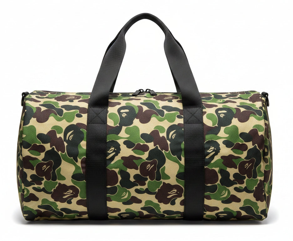 "BAPE Camo Duffle Bag" ...