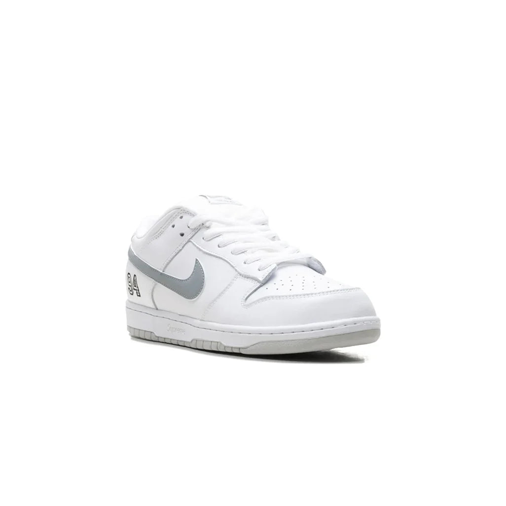 Nike SB Dunk Low Supreme 94 White Metallic Silver
