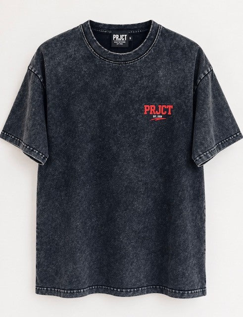 PRJCT No Days Off Snow Wash Oversized Tee