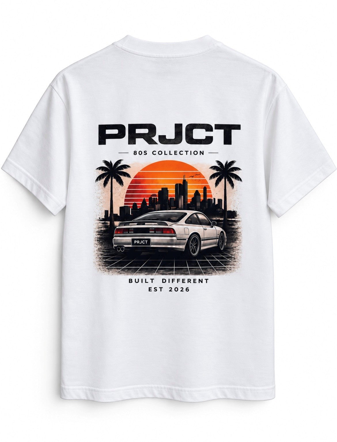 PRJCT Neon Grid 80s Coupe Tee