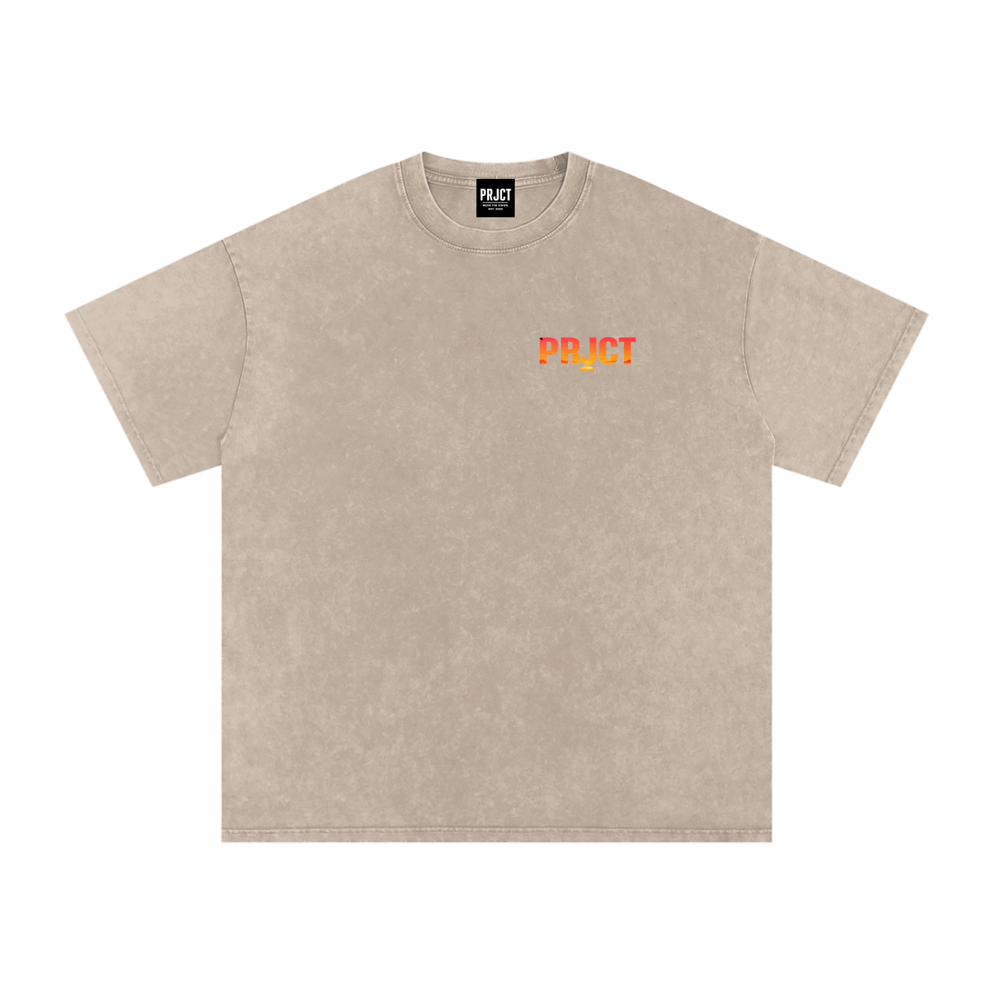 "PRJCT - Sunset Vibes - Snow Washed Oversized Tee" ...
