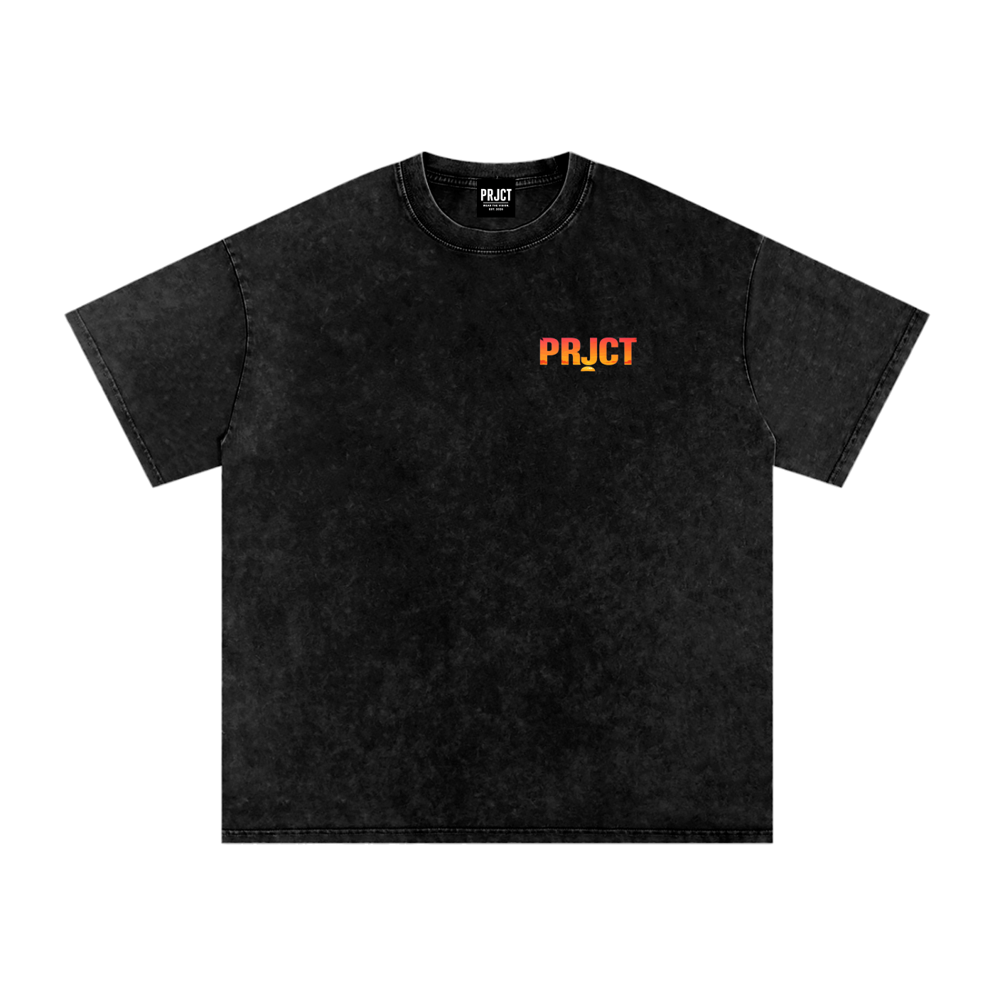 "PRJCT - Sunset Vibes - Snow Washed Oversized Tee" ...