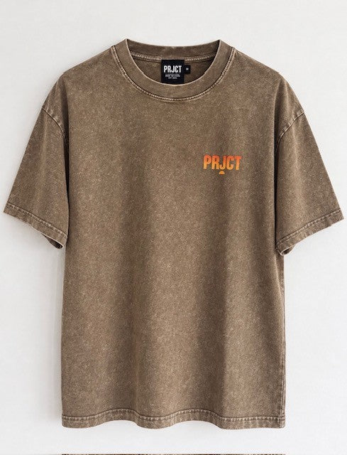 PRJCT Sunset Vibes Snow Wash Oversized Tee