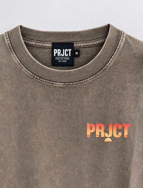 PRJCT Sunset Vibes Snow Wash Oversized Tee